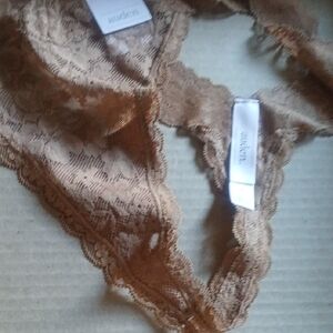 Auden Women's Lace Panties in Tan